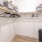 a closet with shelves