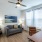 a office with a couch and a table